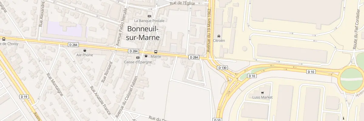 Plan du 20 Av du Mal Leclerc et Sa Div à Bonneuil-sur-Marne