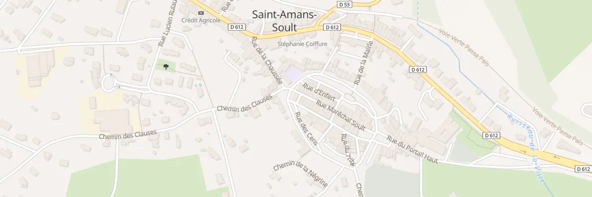 Plan du 22 Bd des Promenades à Saint-Amans-Soult