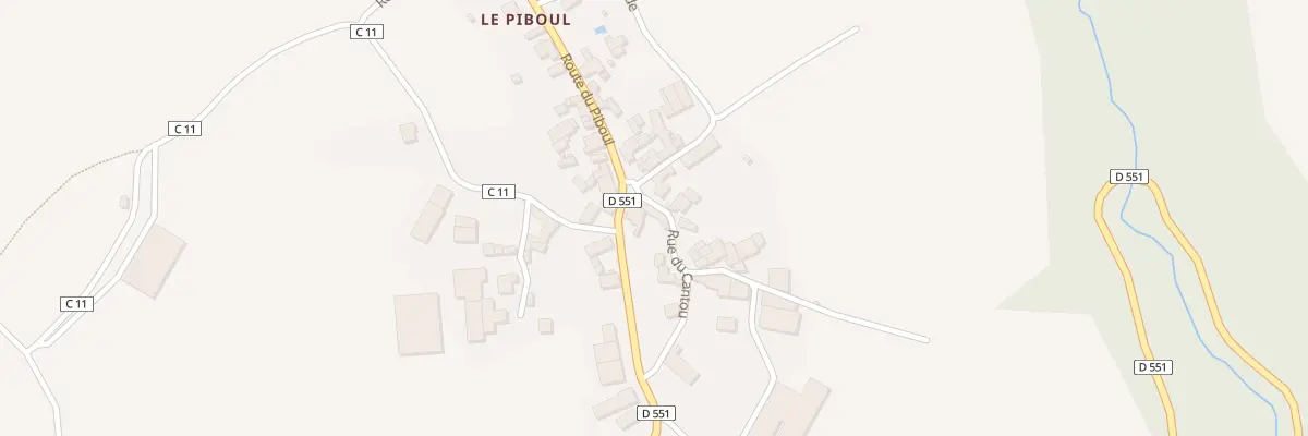 Plan du 5125 Le Piboul à Rodelle