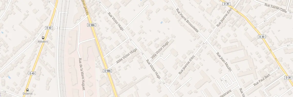 Plan du 77 Rue Victor Hugo à Rosny-sous-Bois