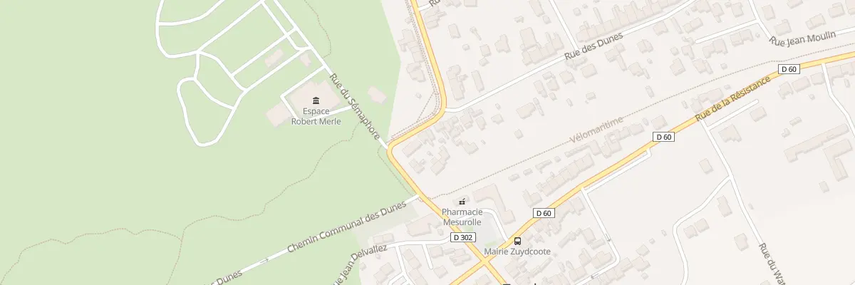 Plan du 16 Rue des Dunes à Zuydcoote