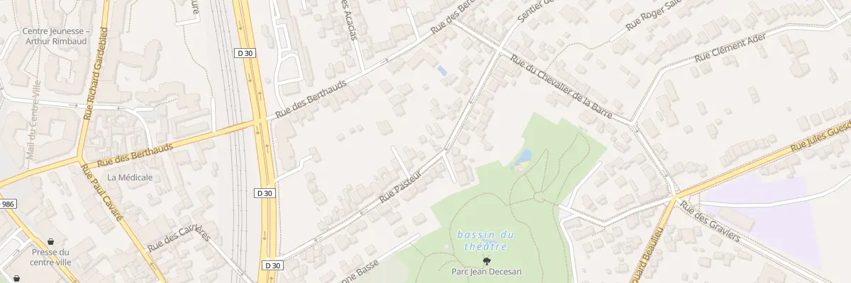 Plan du 43B Rue Pasteur à Rosny-sous-Bois