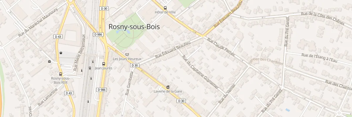 Plan du 18 Rue Edouard Beaulieu à Rosny-sous-Bois