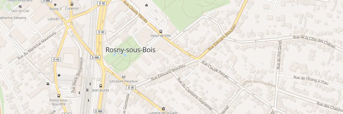 Plan du 32 Rue Claude Pernes à Rosny-sous-Bois