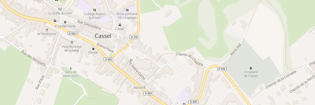 Plan du 17 Rue Notre Dame à Cassel