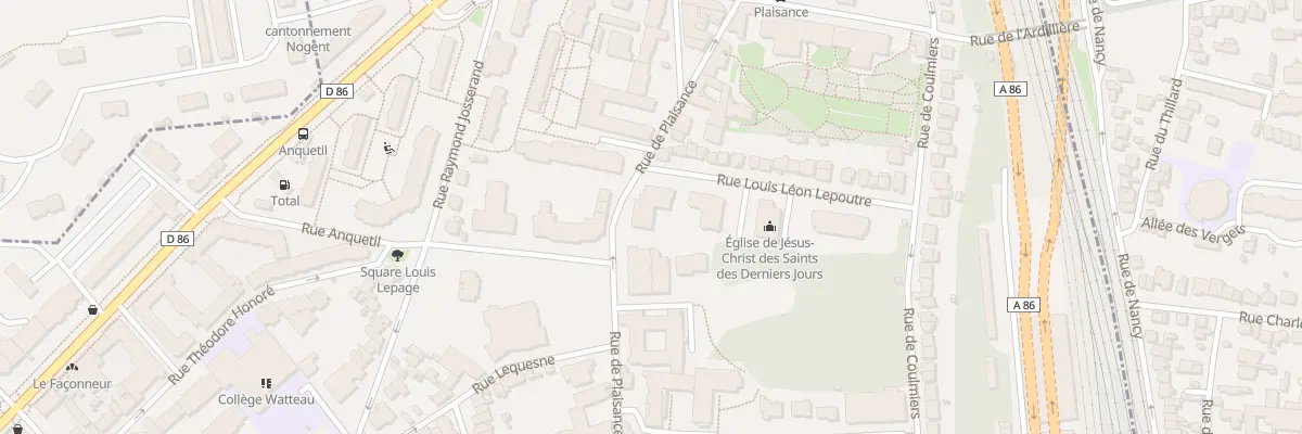 Plan du 2 Rue Louis Léon Lepoutre à Nogent-sur-Marne