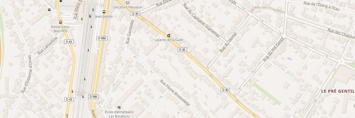 Plan du 50 Rue du Gen Leclerc à Rosny-sous-Bois