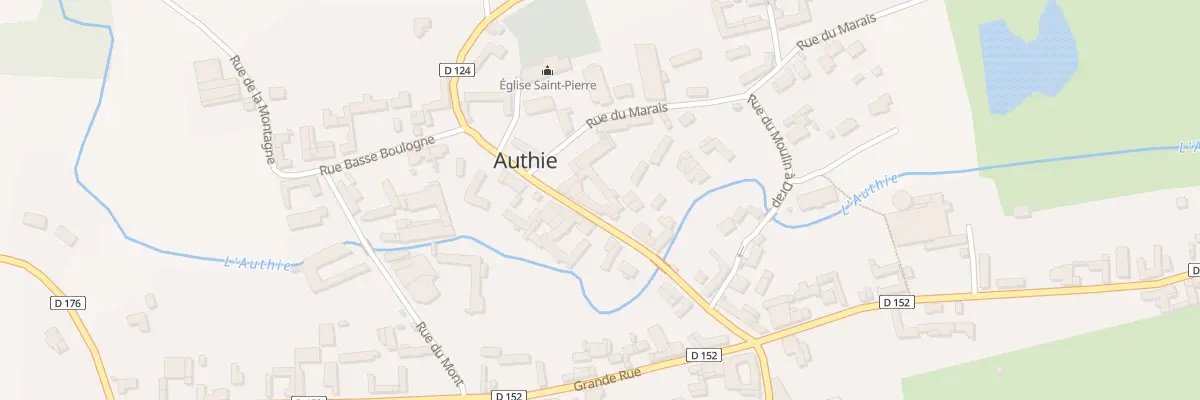 Plan du 8 Rue de l’Abbaye à Authie