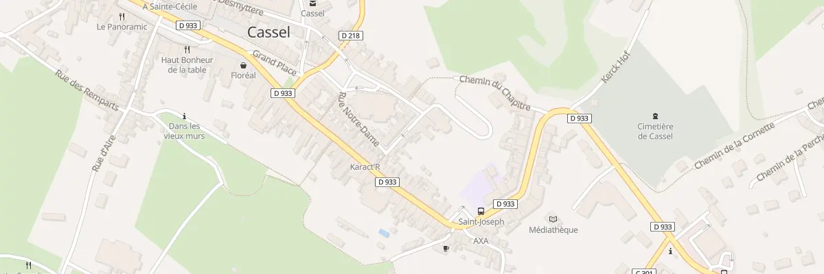 Plan du 37 Rue Notre Dame à Cassel
