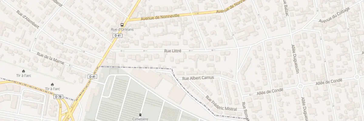 Plan du 34 Rue Littré à Aulnay-sous-Bois