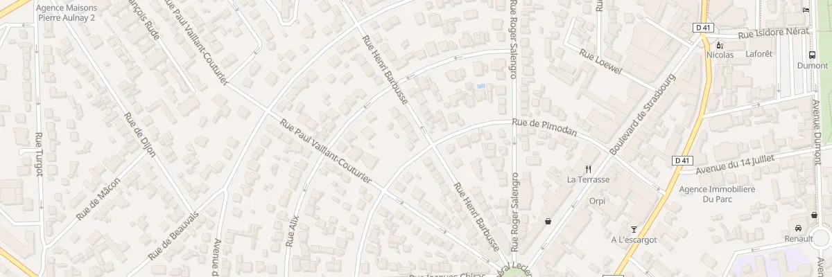 Plan du 25 Rue Henri Barbusse à Aulnay-sous-Bois