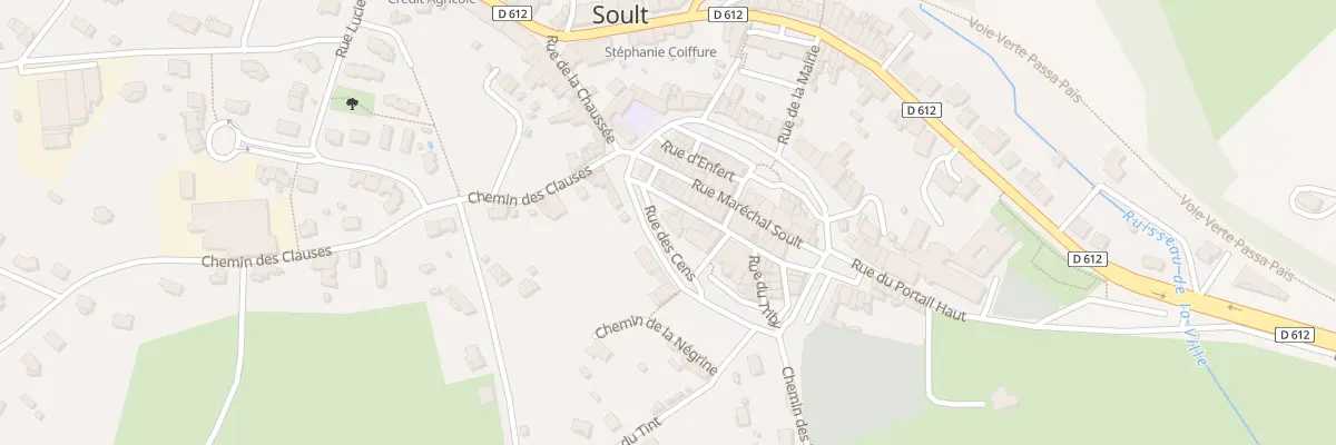 Plan du 1 Rue des Cens à Saint-Amans-Soult