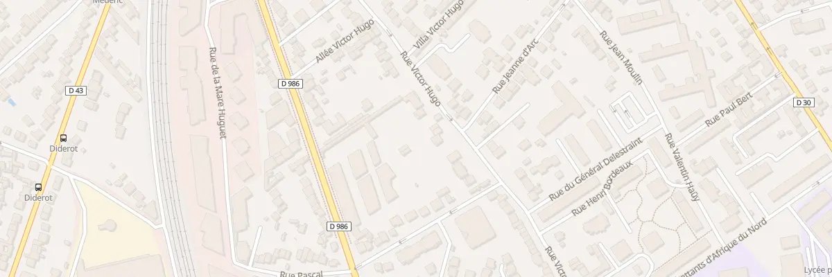 Plan du 86 Rue Victor Hugo à Rosny-sous-Bois