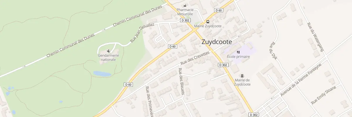 Plan du 18 Rue des Crevettes à Zuydcoote