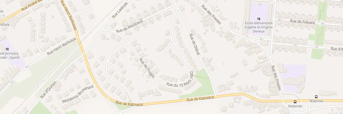 Plan du 13 Rue du 19 Mars à Calonne-Ricouart
