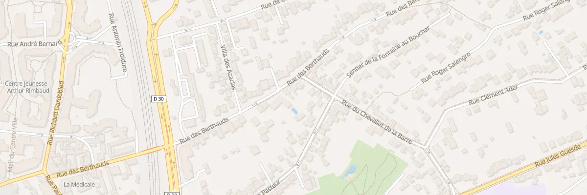 Plan du 52 Rue des Berthauds à Rosny-sous-Bois