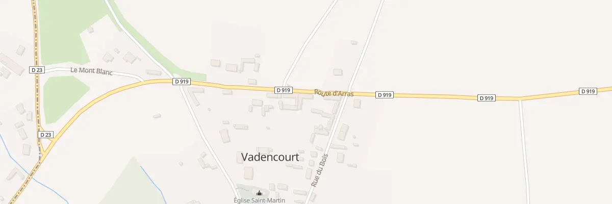 Plan du 14 Rte d’Arras à Vadencourt