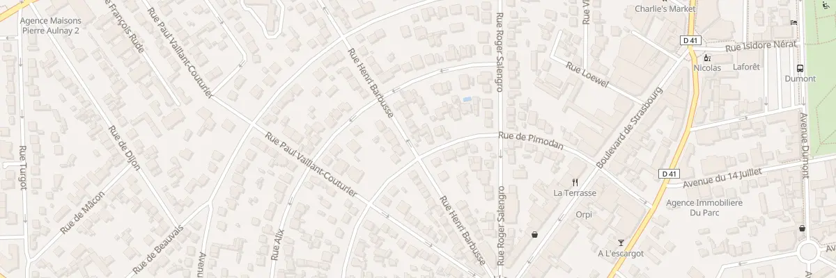 Plan du 22 Rue Henri Barbusse à Aulnay-sous-Bois