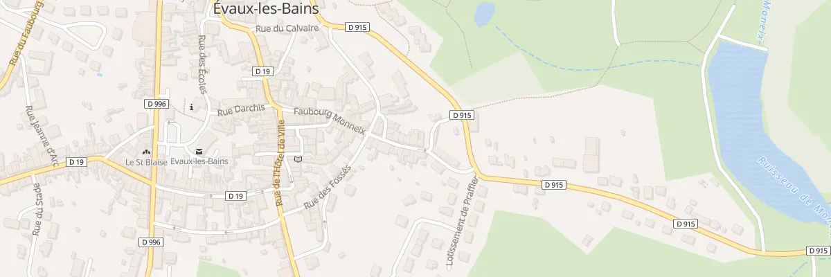 Plan du 35 Fg Monneix à Évaux-les-Bains