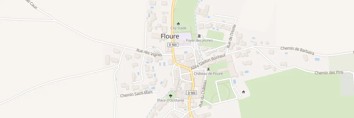 Plan du 12 Rue des Laourets à Floure