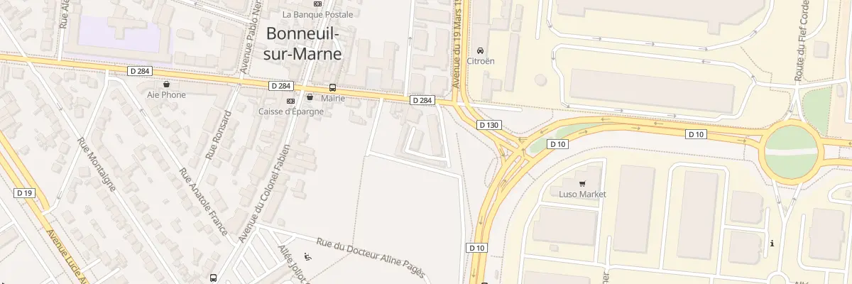 Plan du 28 Av du Mal Leclerc et Sa Div à Bonneuil-sur-Marne
