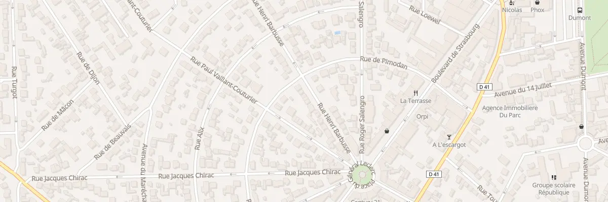 Plan du 19 Rue Henri Barbusse à Aulnay-sous-Bois