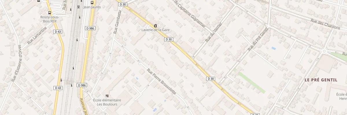 Plan du 62 Rue du Gen Leclerc à Rosny-sous-Bois