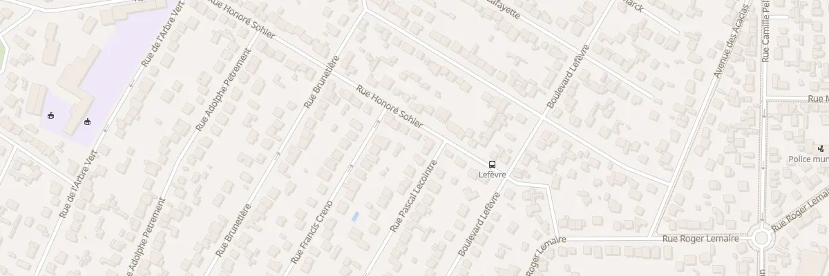 Plan du 17 Rue Honoré Sohier à Aulnay-sous-Bois