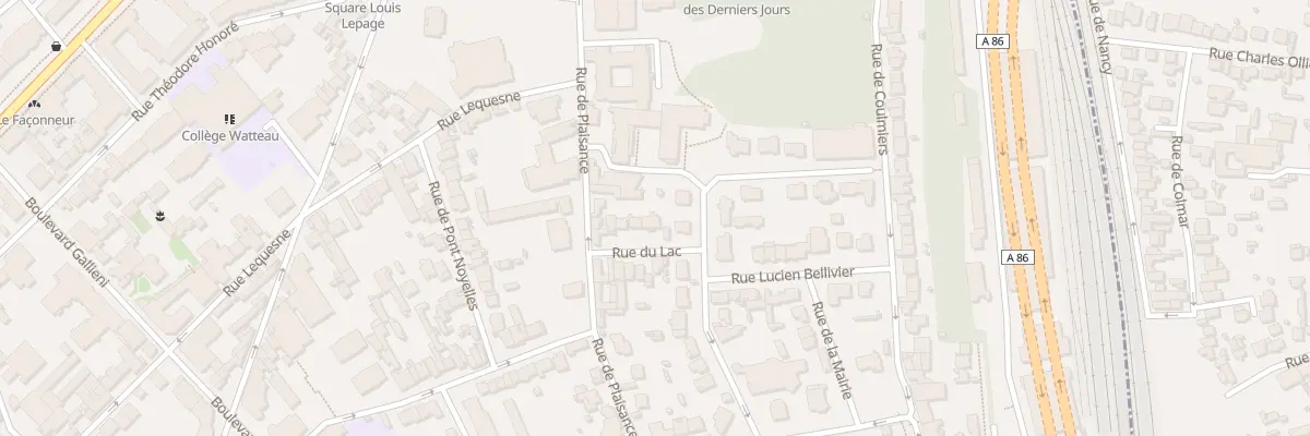 Plan du 7 Rue du Lac à Nogent-sur-Marne