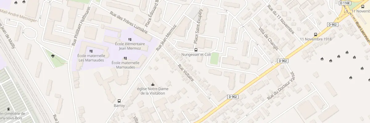 Plan du 31 Rue Voltaire à Rosny-sous-Bois