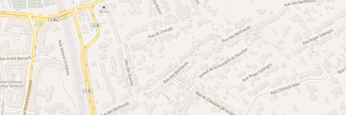 Plan du 57 Rue des Berthauds à Rosny-sous-Bois