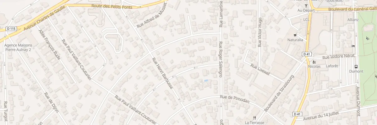 Plan du 14 Rue Alix à Aulnay-sous-Bois