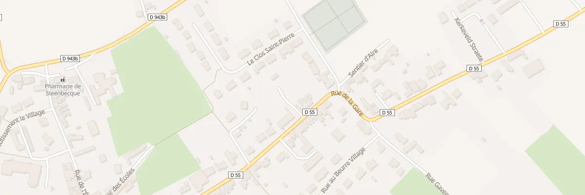 Plan du 15 Rue de la Gare à Steenbecque