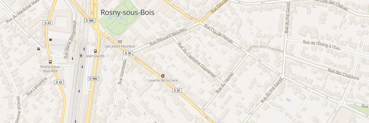 Plan du 8 Rue Guynemer à Rosny-sous-Bois