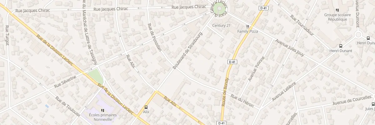 Plan du 61 Bd Strasbourg à Aulnay-sous-Bois