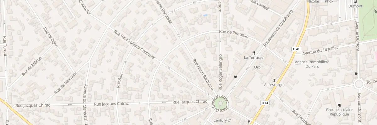 Plan du 15 Rue Henri Barbusse à Aulnay-sous-Bois