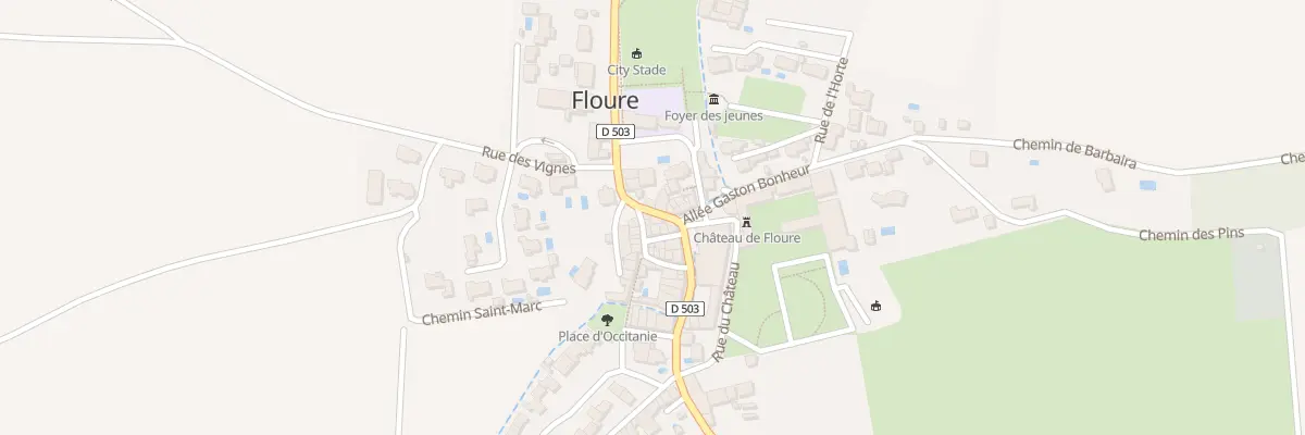 Plan du 3 Rue des Laourets à Floure