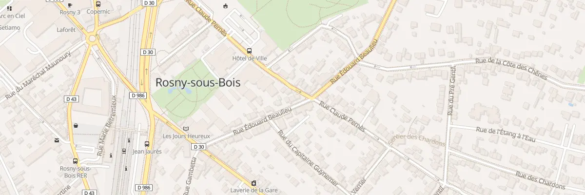 Plan du 21 Rue Edouard Beaulieu à Rosny-sous-Bois
