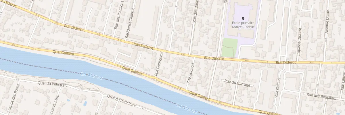 Plan du 94 Rue Diderot à Champigny-sur-Marne