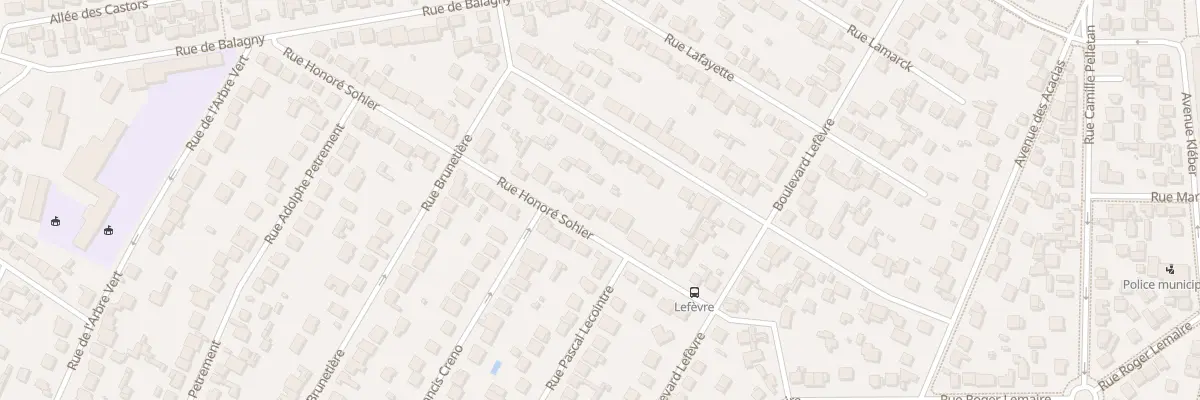 Plan du 18 Rue Honoré Sohier à Aulnay-sous-Bois