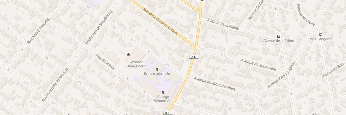 Plan du 6 Rue de Toulouse à Aulnay-sous-Bois
