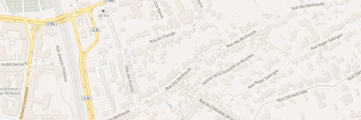 Plan du 61 Rue des Berthauds à Rosny-sous-Bois