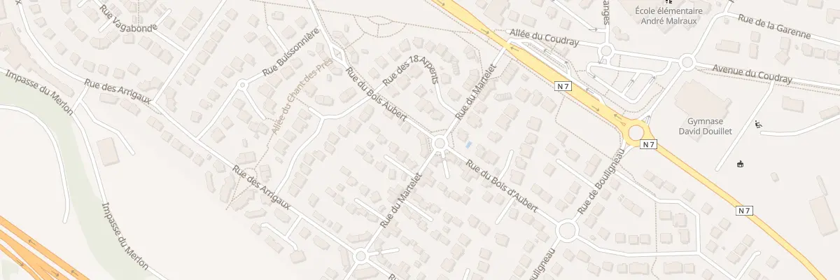 Plan du 35 Rue du Bois Aubert au Coudray-Montceaux
