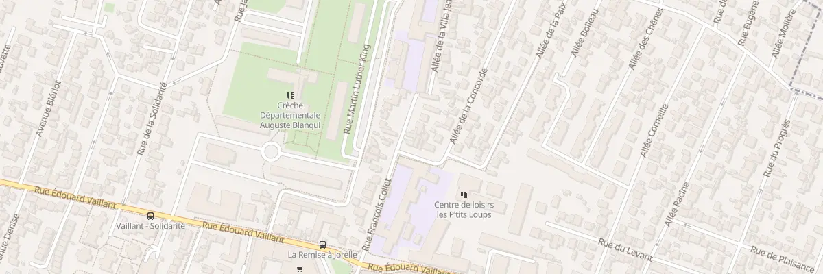 Plan du 8 Rue François Collet à Bondy