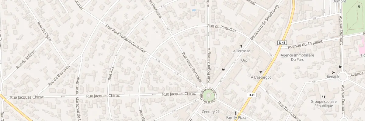 Plan du 13 Rue Henri Barbusse à Aulnay-sous-Bois