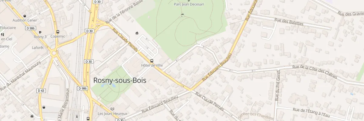 Plan du 4 Rue Emile Auxerre à Rosny-sous-Bois