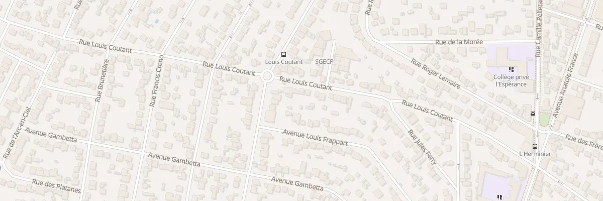 Plan du 43B Rue Louis Coutant à Aulnay-sous-Bois