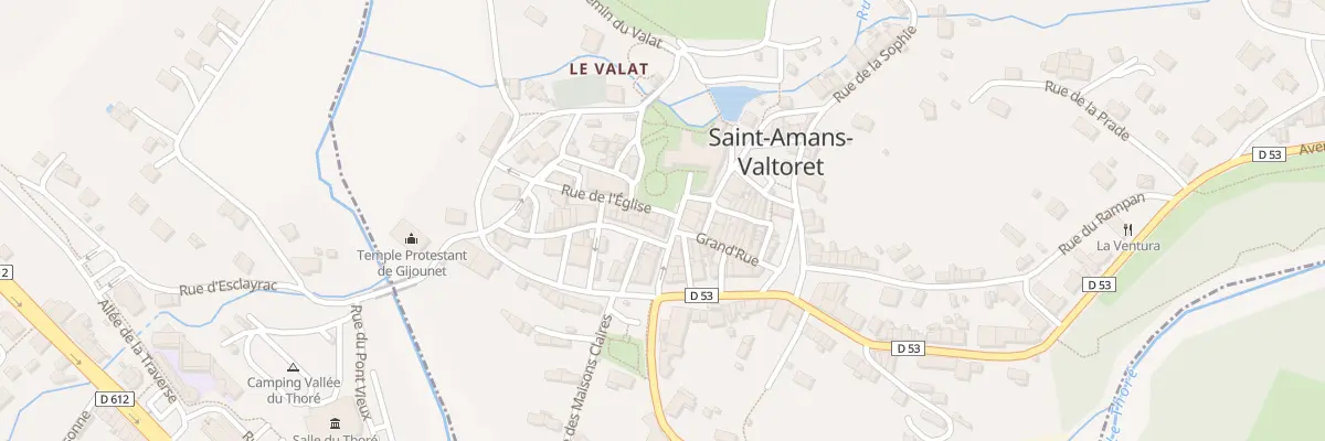 Plan du 16 Rue de l’Eglise à Saint-Amans-Valtoret