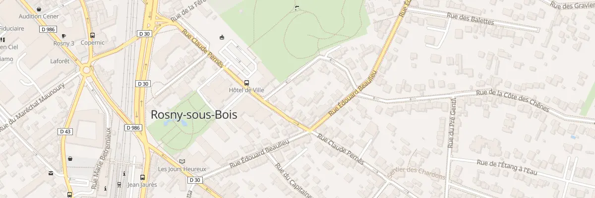 Plan du 43 Rue Claude Pernes à Rosny-sous-Bois
