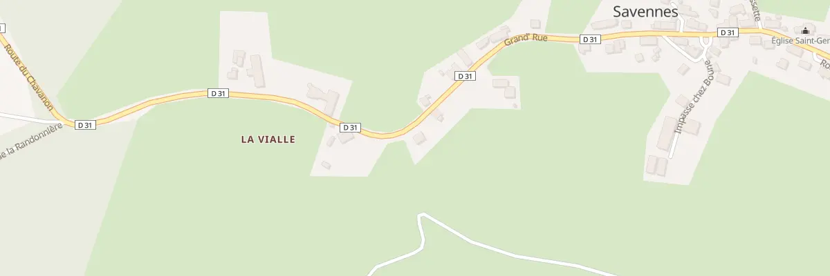 Plan du 24 La Vialle à Savennes